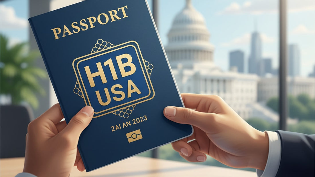 Blog Post: can i get h1b stamping in usa - Professional illustration