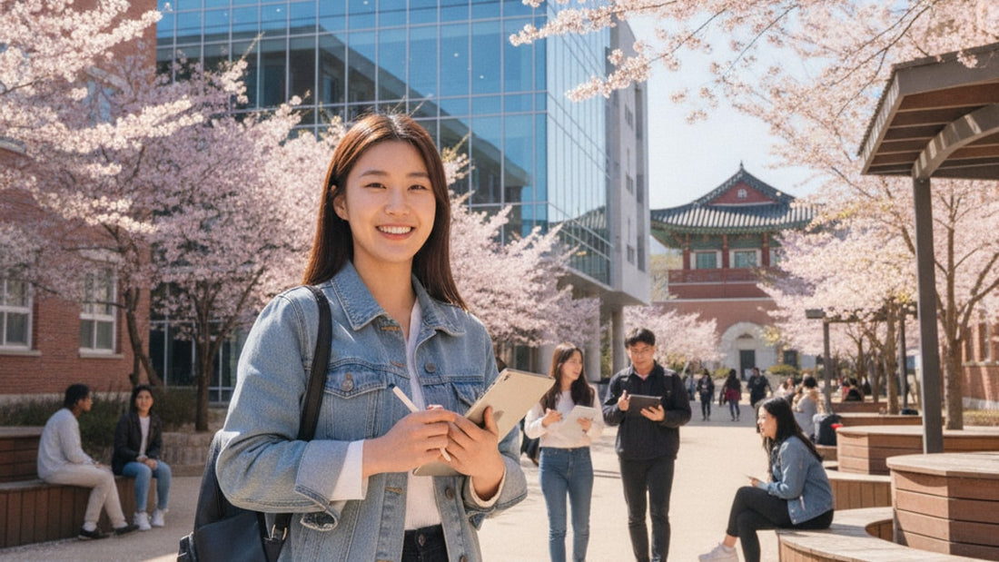 f-1 visa korea - Professional illustration