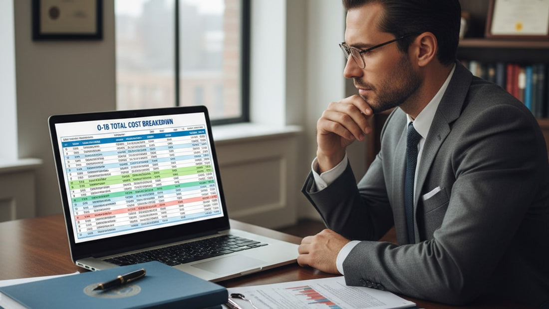 o-1b total cost breakdown - Professional illustration