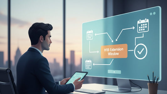 Blog Post: when to apply for h1b extension - Professional illustration