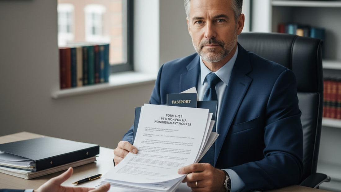 form i-129 h-1b petition filing - Professional illustration
