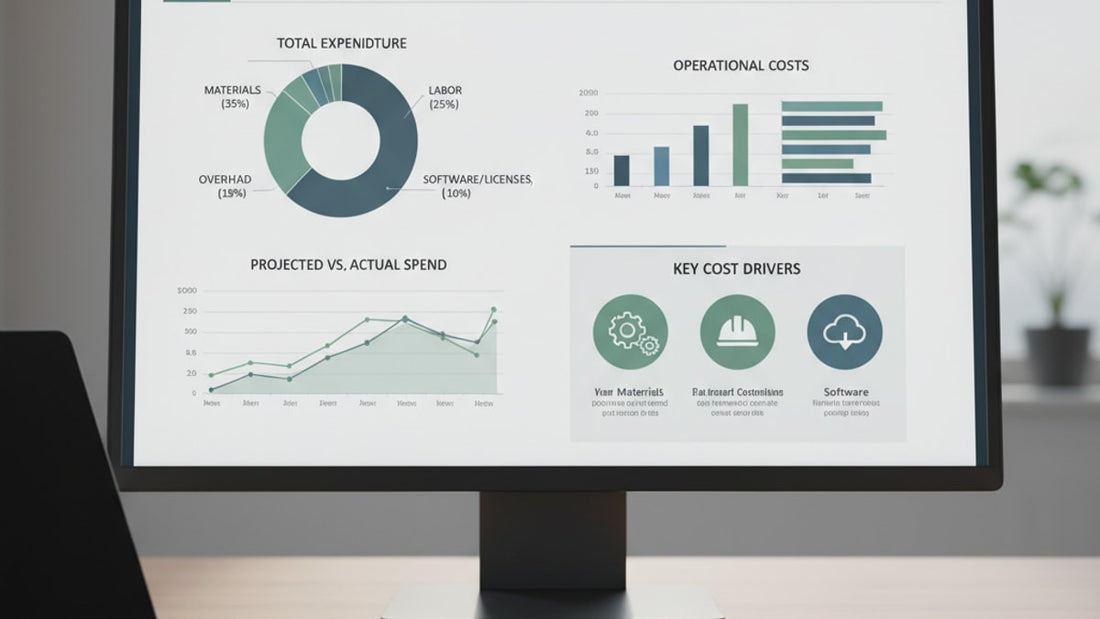r-1 total cost breakdown - Professional illustration