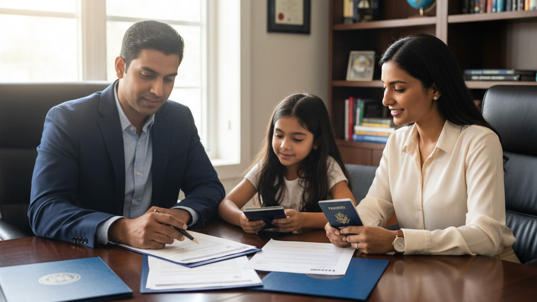 eb-2 dependent visa filing - Professional illustration