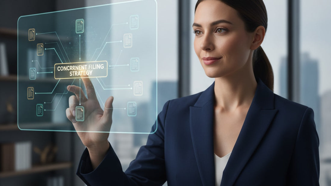 opt concurrent filing strategy - Professional illustration