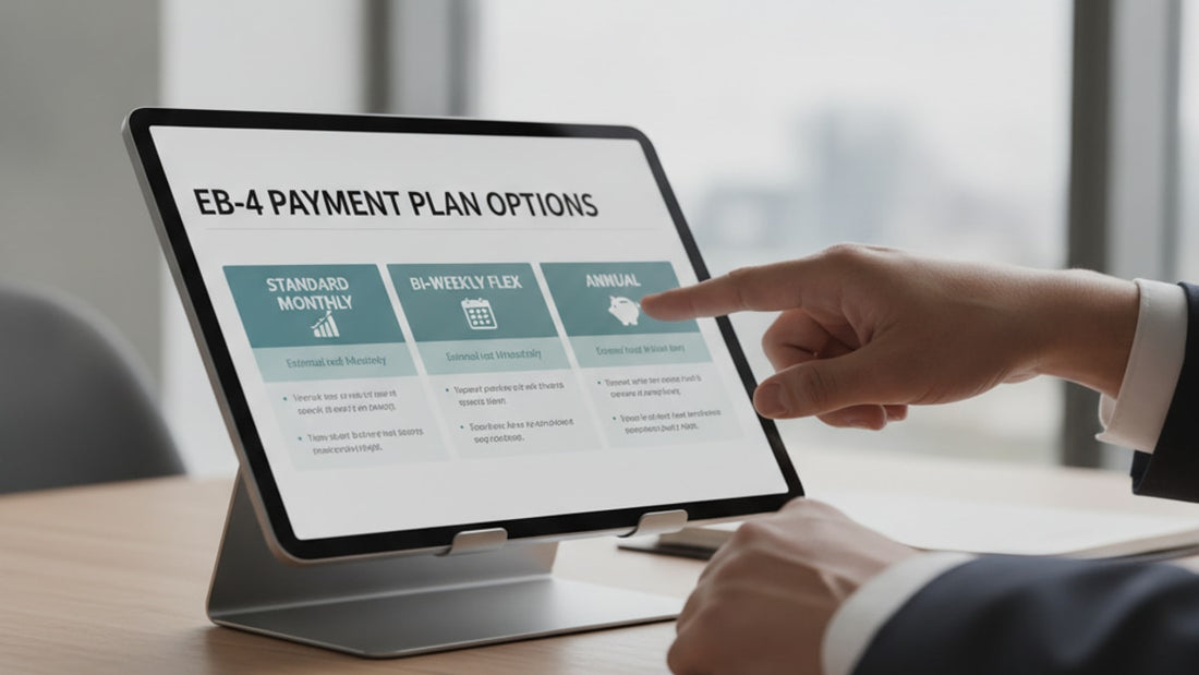 eb-4 payment plans options - Professional illustration