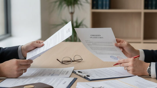 j-1 waiver document translation requirements - Professional illustration