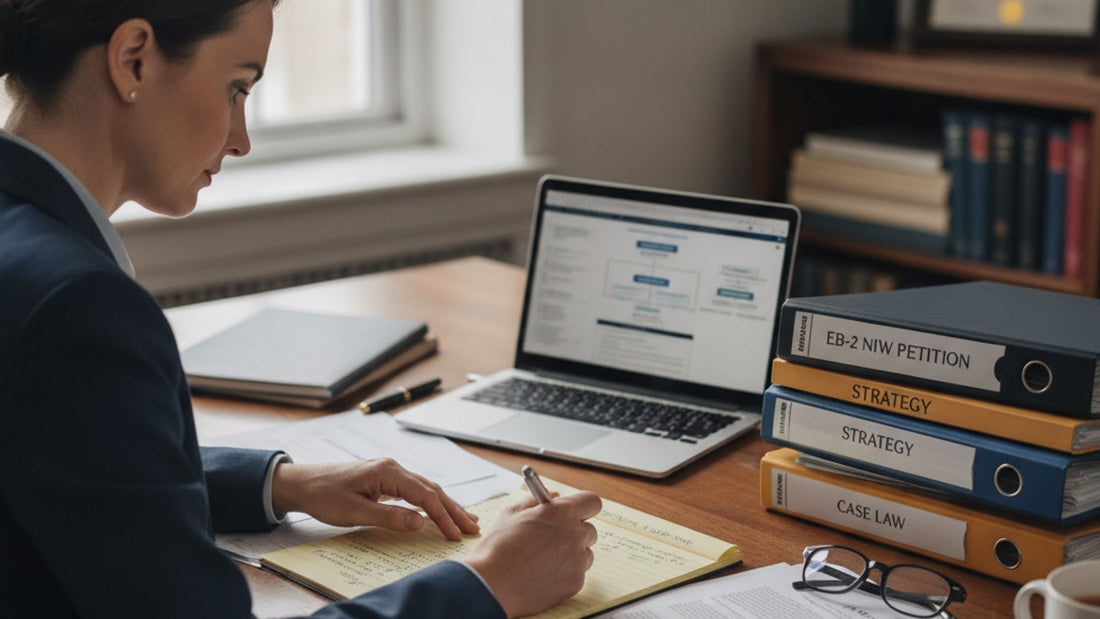 eb-2 niw filing strategy tips - Professional illustration