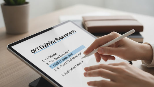 opt eligibility requirements explained - Professional illustration