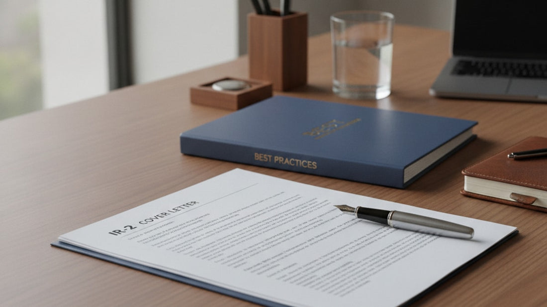 ir-2 cover letter best practices - Professional illustration
