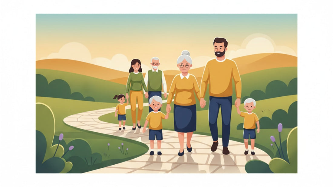 r-1 family members following to join - Professional illustration