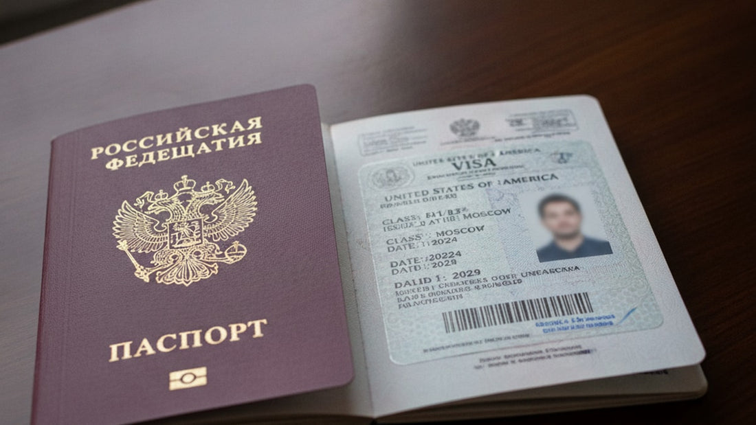 b-1/b-2 visa russia - Professional illustration