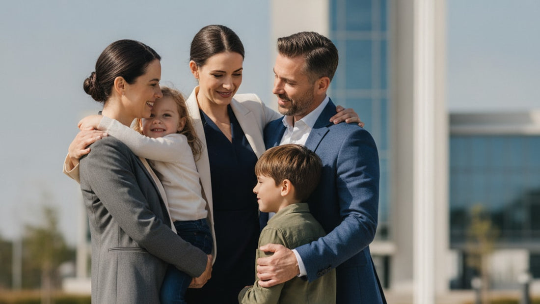 daca family members following to join - Professional illustration