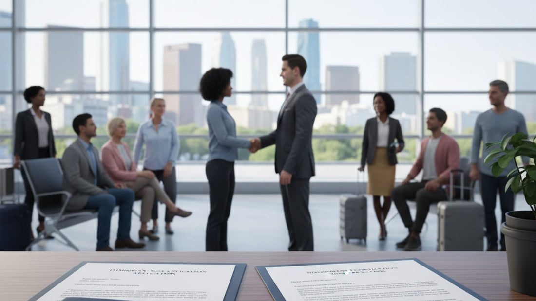 Blog Post: what is immigrant and non immigrant visa - Professional illustration