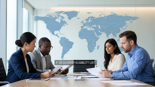 p-1b country eligibility list - Professional illustration