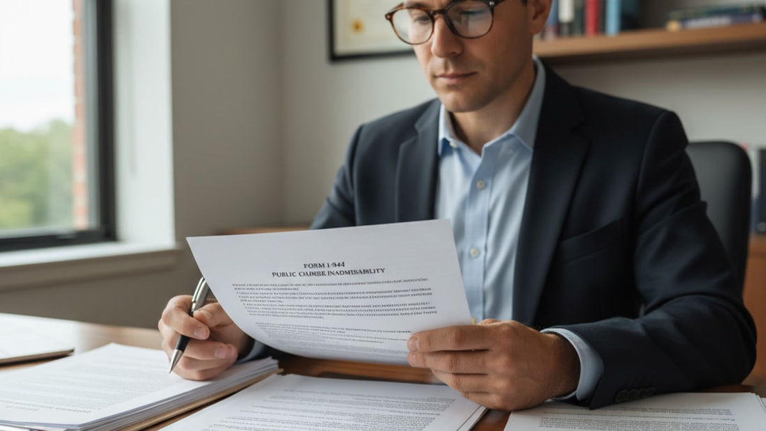 form i-944 public charge inadmissibility - Professional illustration