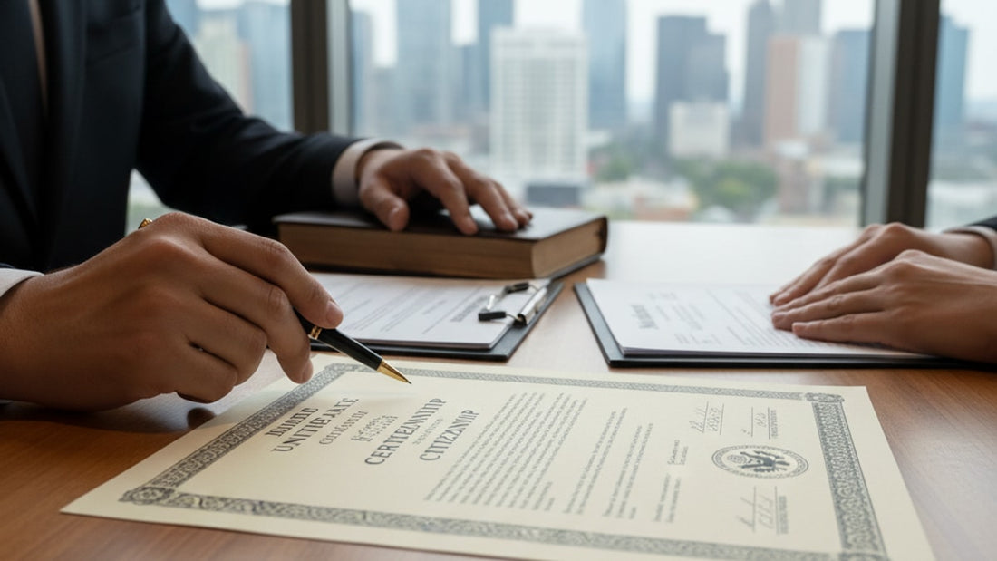 Blog Post: what is a certificate of citizenship - Professional illustration