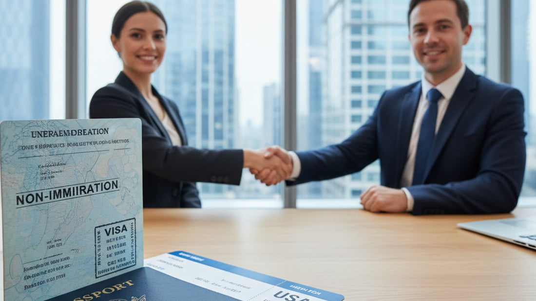 Blog Post: what is non immigration visa - Professional illustration