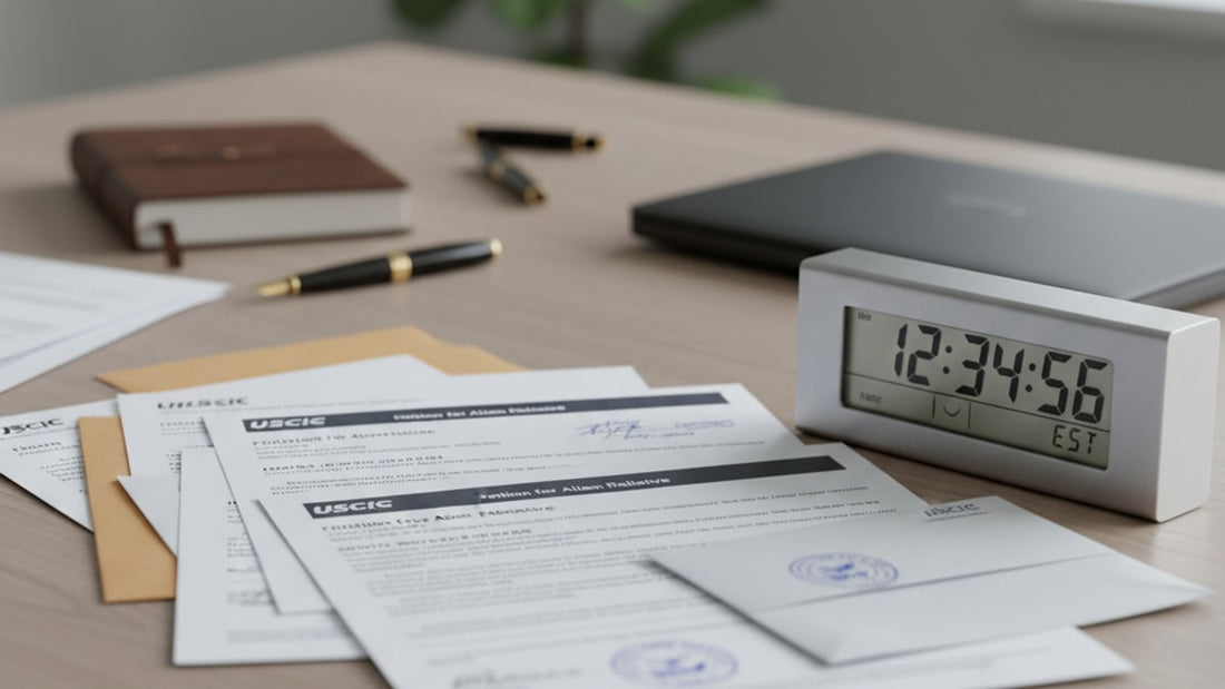 i-130 processing time - Professional illustration