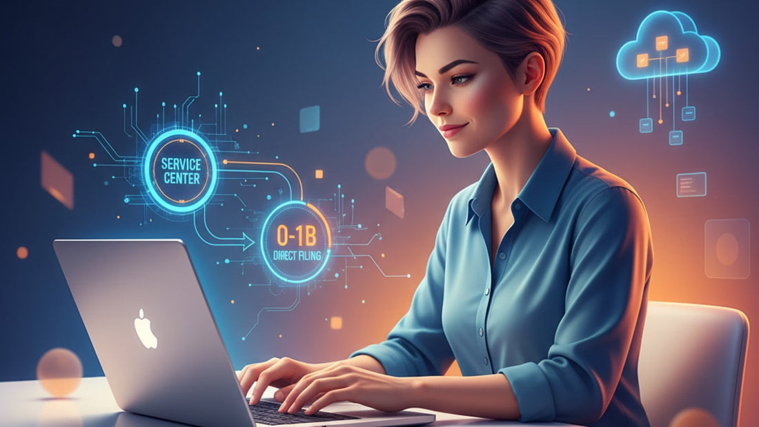 o-1b direct filing to service center - Professional illustration