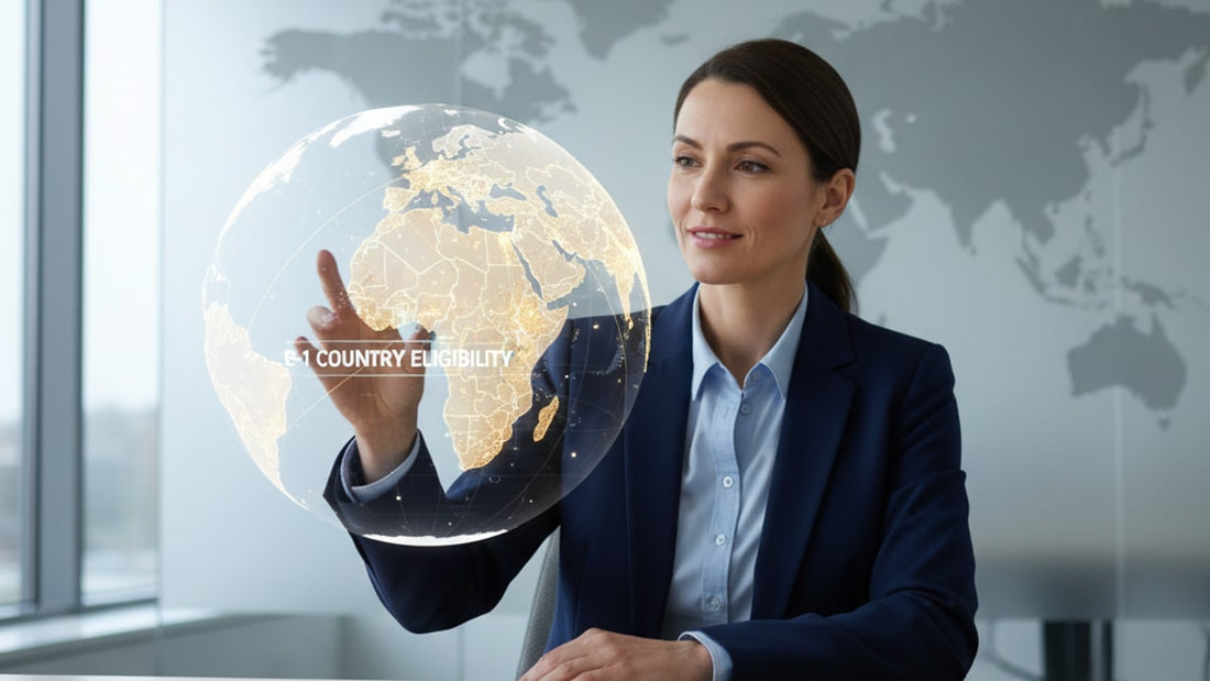 e-1 country eligibility list - Professional illustration