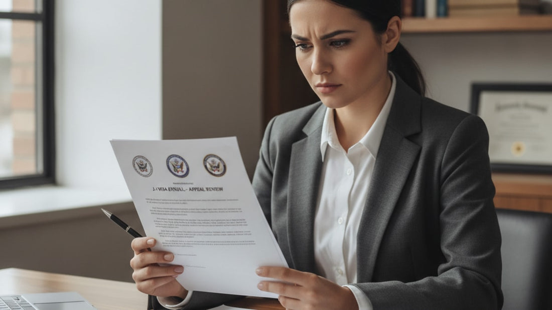 j-1 denial appeal process - Professional illustration