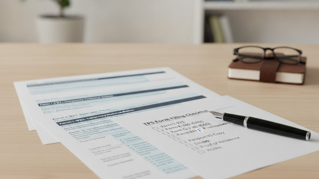 tps form filing checklist - Professional illustration