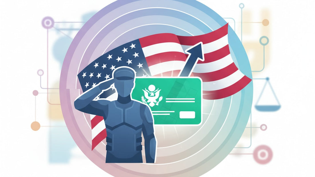 Blog Post: can you get a green card by joining the military - Professional illustration