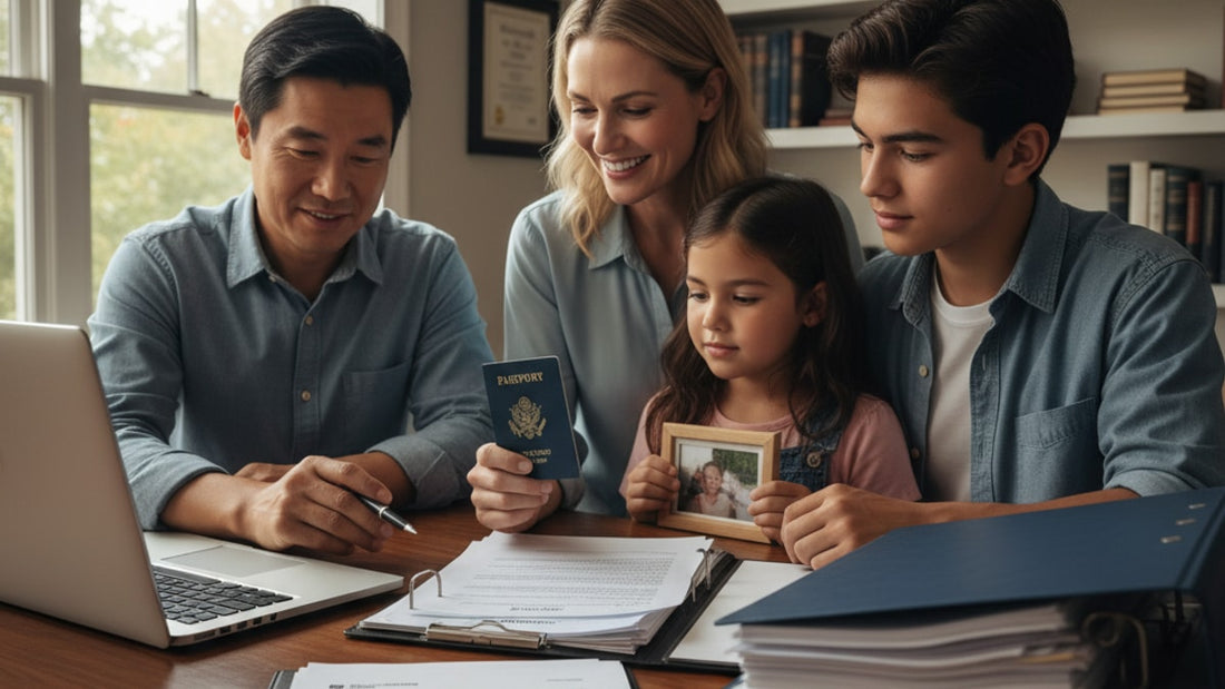 eb-1b dependent visa filing - Professional illustration