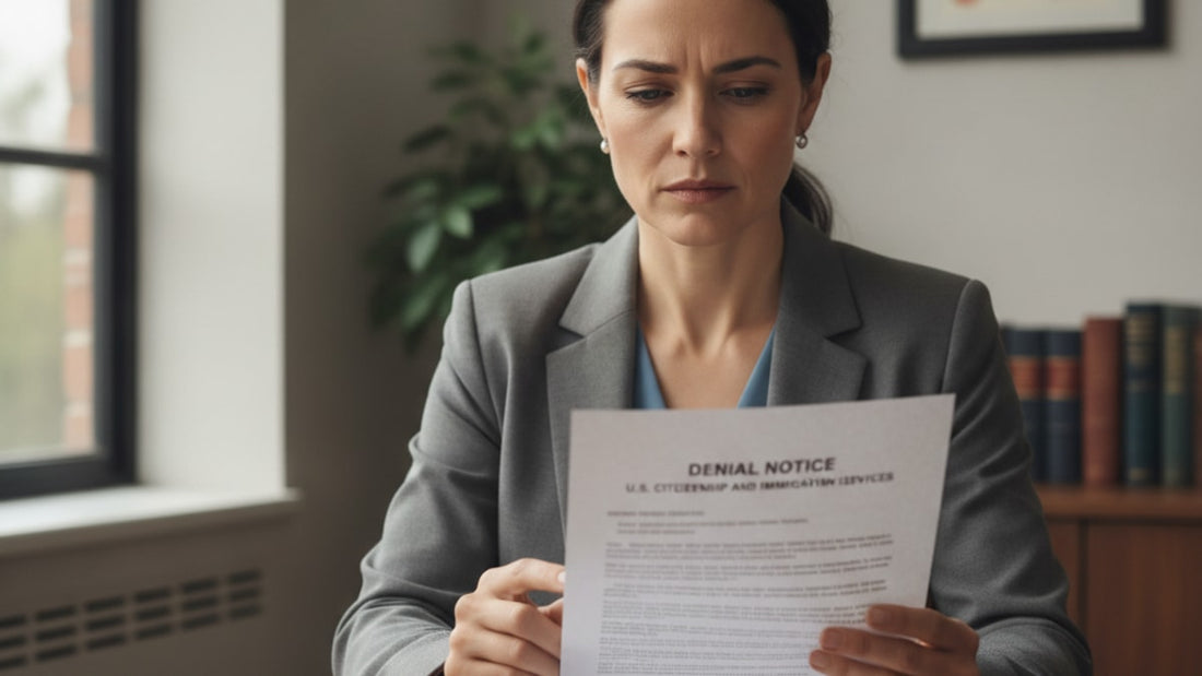 how to read a uscis denial notice - Professional illustration