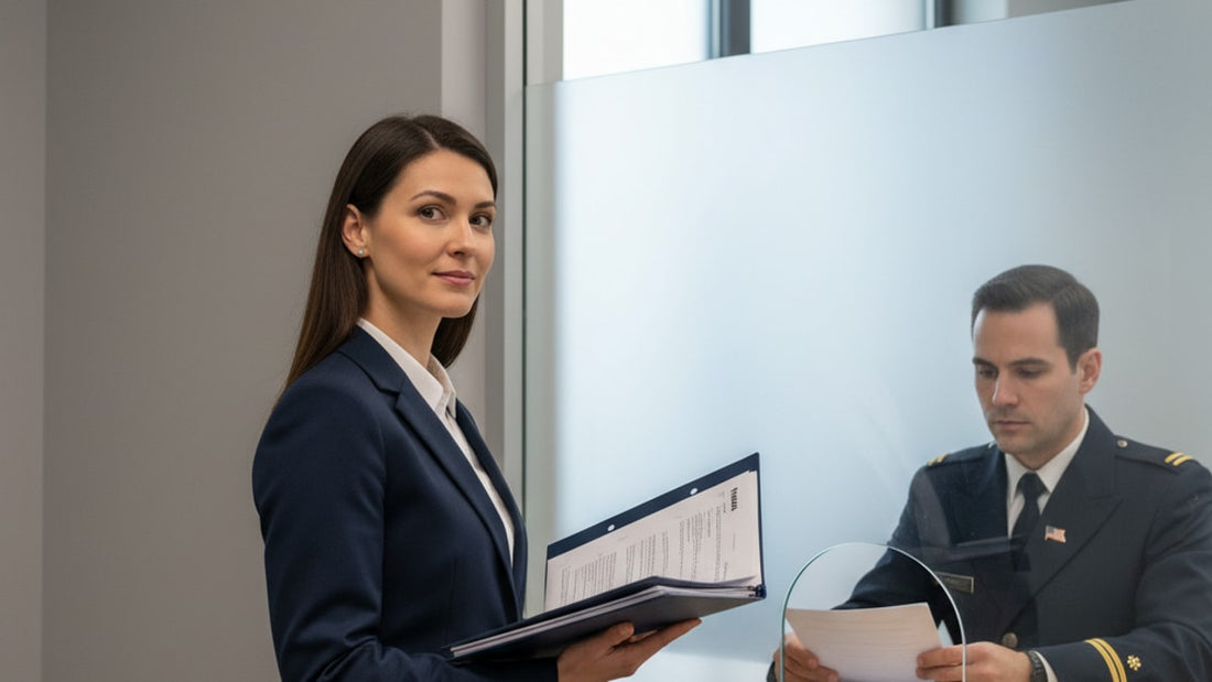 eb-3 visa interview at consulate - Professional illustration