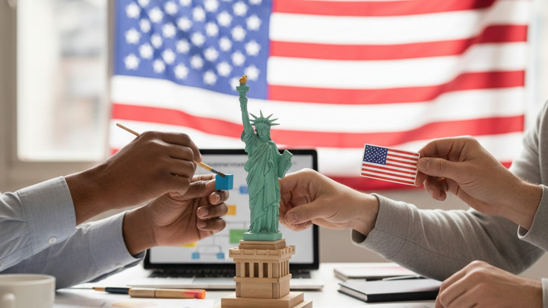 Blog Post: how to get an immigrant visa - Professional illustration