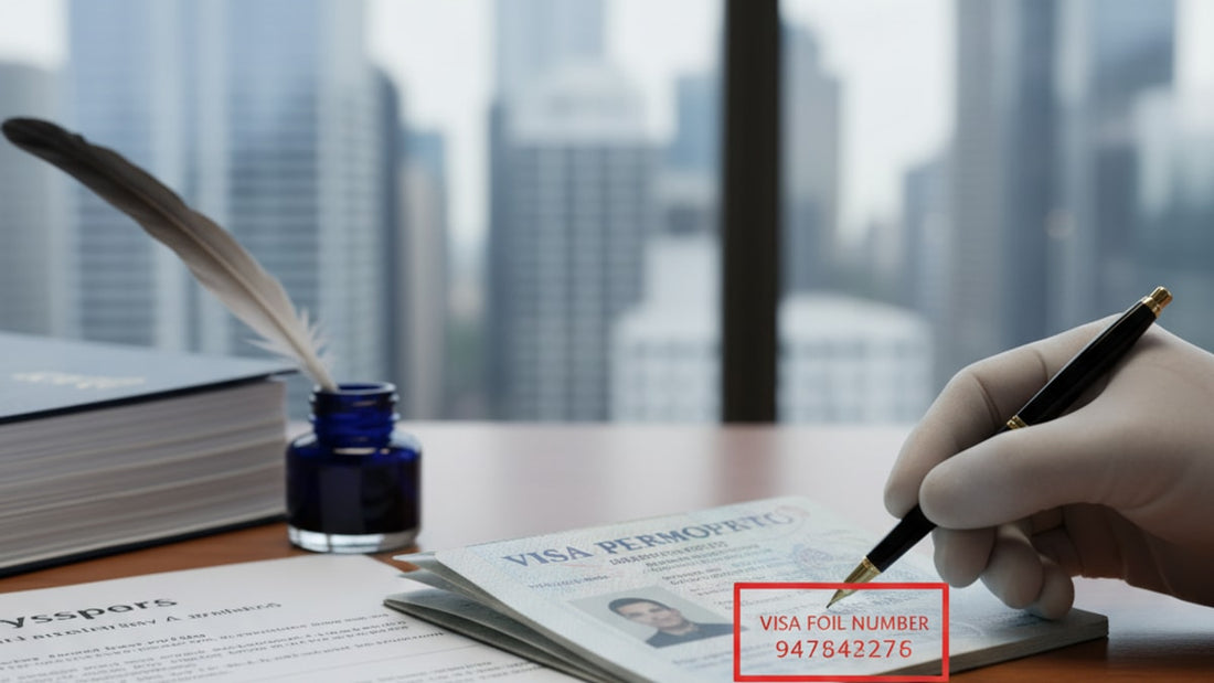Blog Post: what is non immigrant visa number - Professional illustration