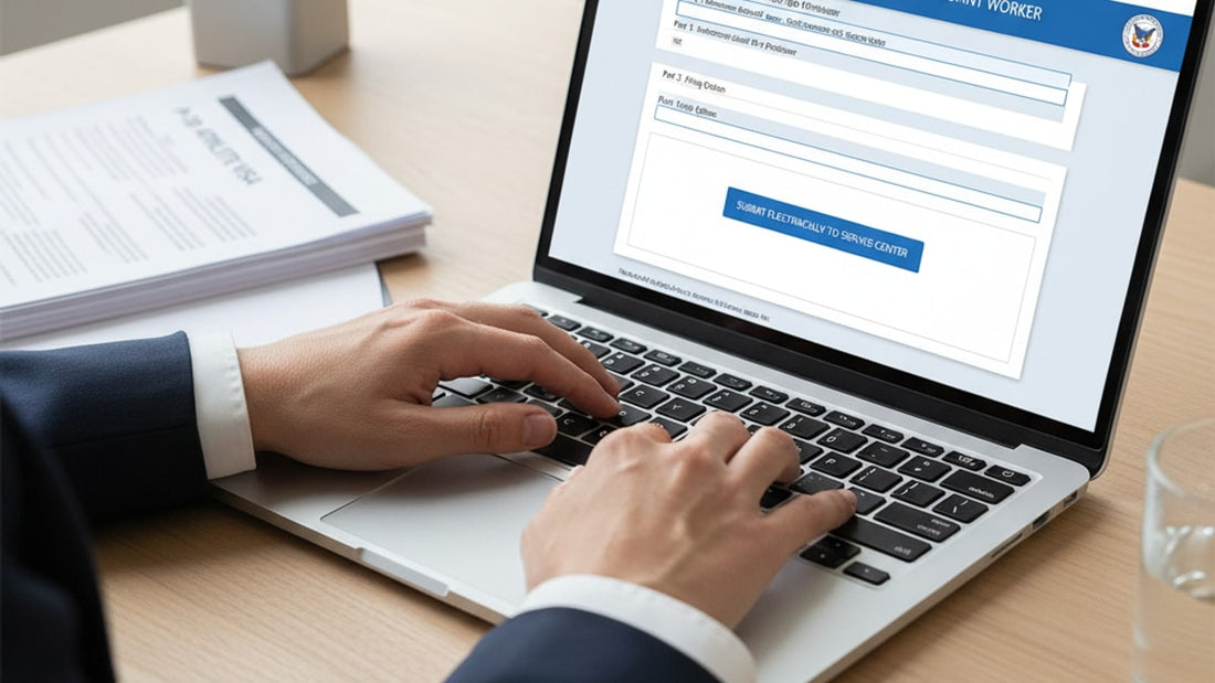 p-1b direct filing to service center - Professional illustration