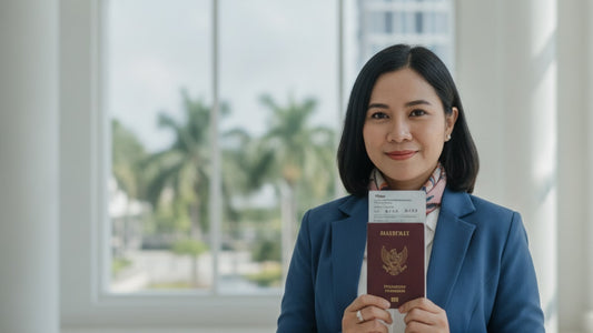 b-1/b-2 visa indonesia - Professional illustration