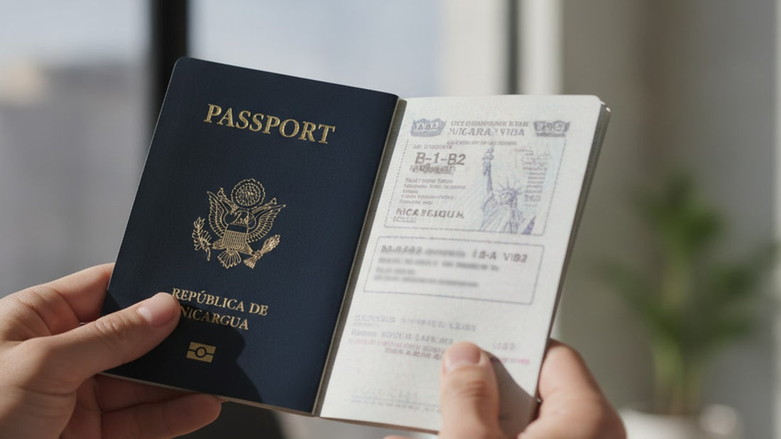 b-1/b-2 visa nicaragua - Professional illustration