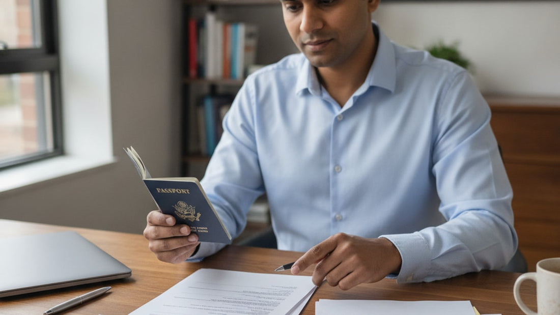 j-1 biometrics appointment preparation - Professional illustration