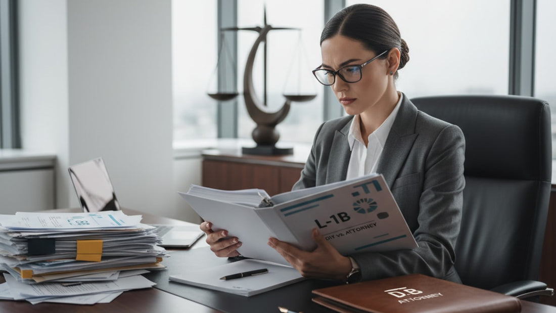 l-1b diy vs attorney - Professional illustration