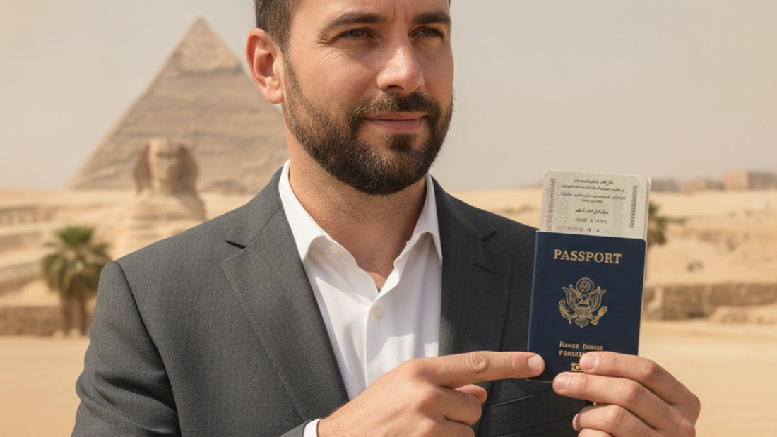 b-1/b-2 visa egypt - Professional illustration