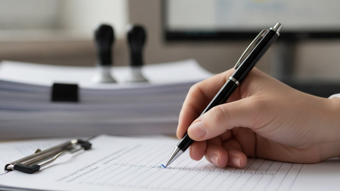 m-1 form filing checklist - Professional illustration