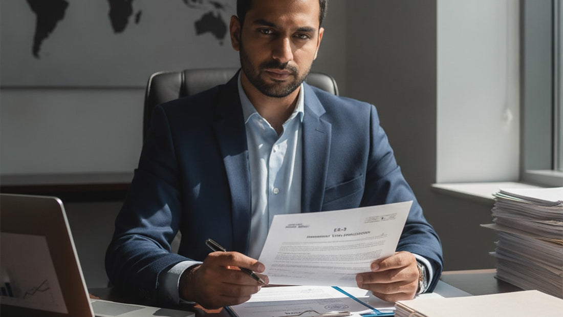 eb-3 visa india - Professional illustration